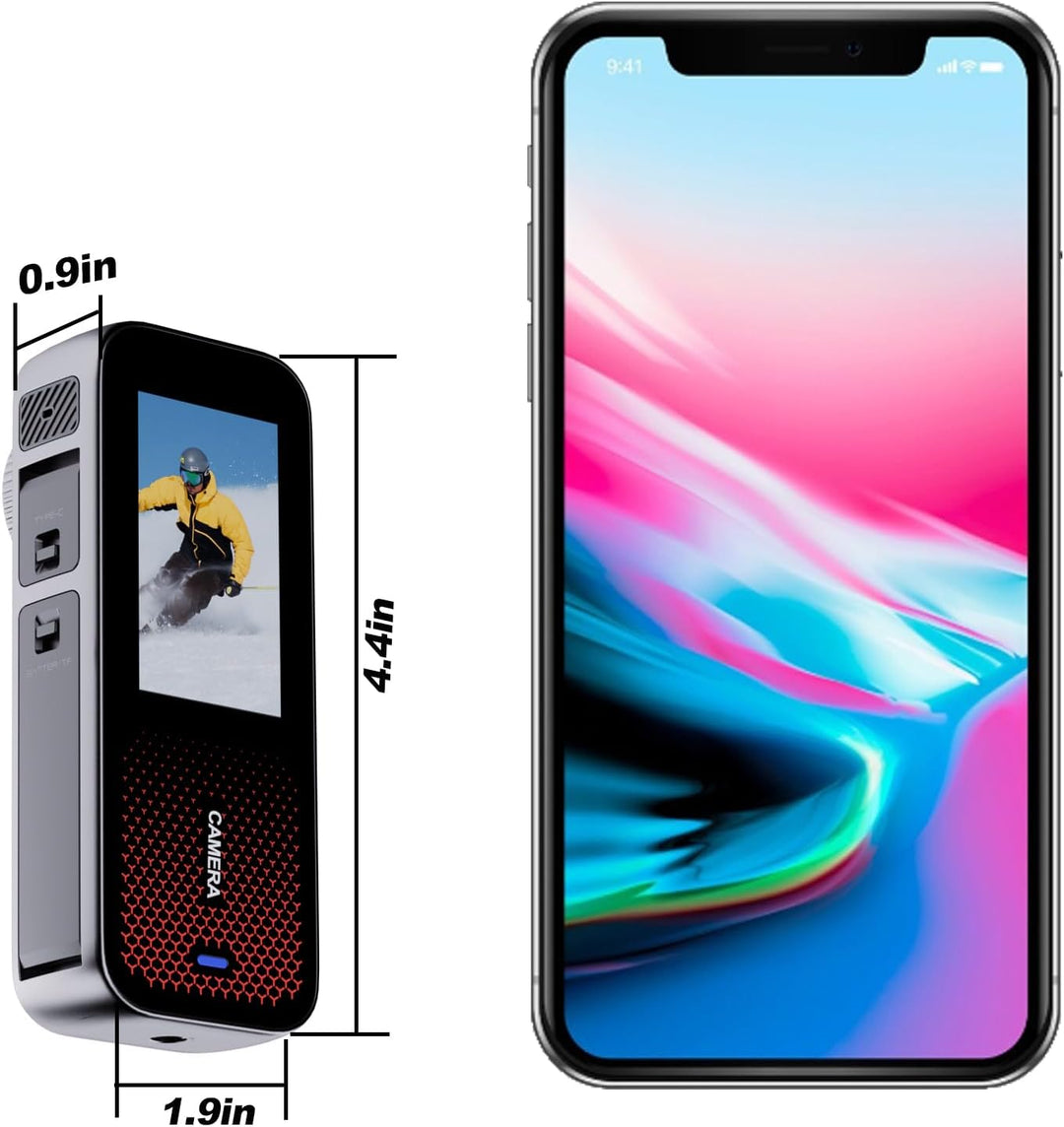 Xilecam Dual Screen Action Cam Helmkamera mit 32GB Speicherkarte und diversem Zubehör wasserdichte K