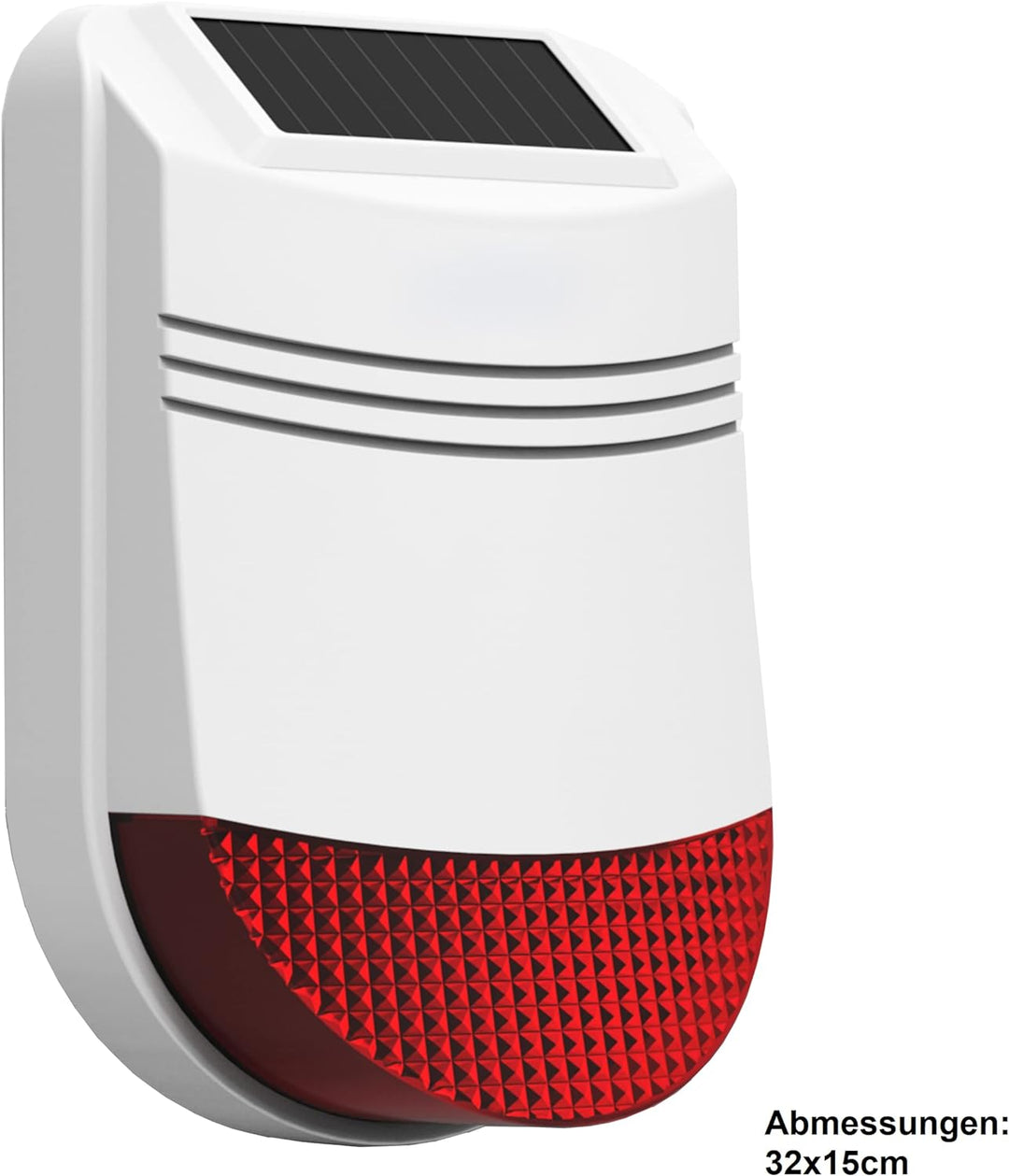 Safe2Home® Solar Funk Aussensirene/Aussenalarm für Funk Alarmanlage Safe2Home Serie SP110 / SP210 /