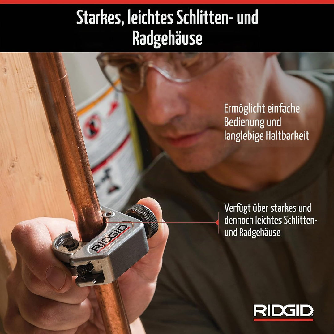 RIDGID 32985 Modell 104 Rohrabschneider für beengte Arbeitsbereiche, Rohrabschneider für Rohre mit e