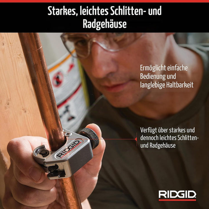 RIDGID 32985 Modell 104 Rohrabschneider für beengte Arbeitsbereiche, Rohrabschneider für Rohre mit e