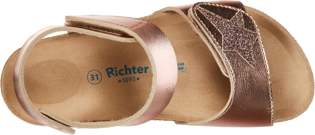 Richter Kinderschuhe Mädchen Sandaletten Sandale Blau Freizeit 26 EU Salmon Multicolor, 26 EU Salmon