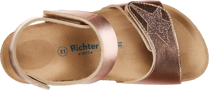 Richter Kinderschuhe Mädchen Sandaletten Sandale Blau Freizeit 26 EU Salmon Multicolor, 26 EU Salmon