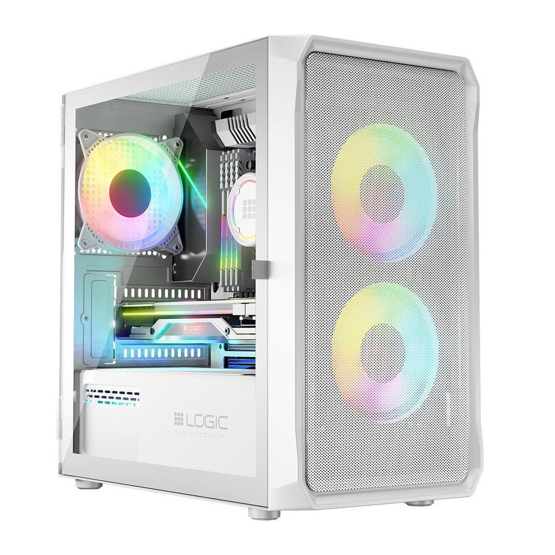 Logic Portos ARGB Mini USB 3.0 Case White