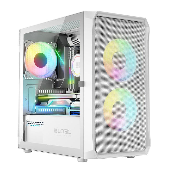 Logic Portos ARGB Mini USB 3.0 Case White