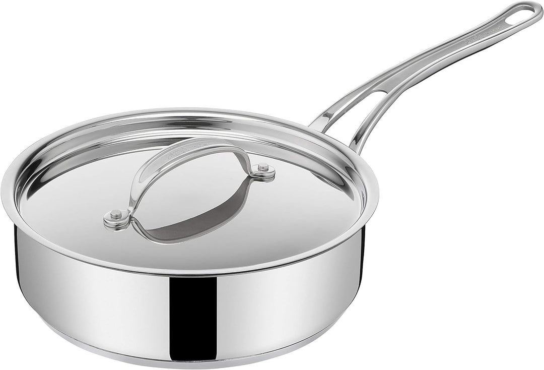 Jamie Oliver by Tefal Cook's Classics Schmorpfanne mit Deckel 24 cm, Antihaft, Induktionstauglich, B
