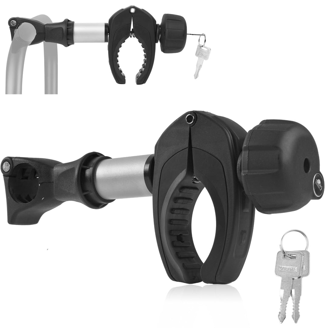 Rahmenhalter für Fahrradträger 25CM Länge, Universal Kurze Fahrradrahmenhalter Abschliessbare, Alu R