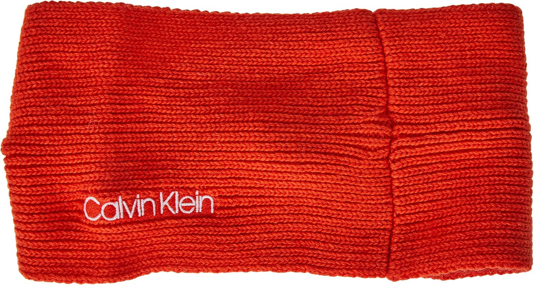 Calvin Klein Jeans Damen Stirnband Essential Knit Headband 1 stück (1er Pack) Deep Orange, 1 stück (