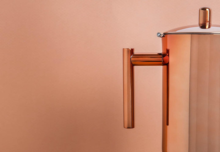 La Cafetière Espressokocher aus Kupfer Espressokocher für den Herd, Espressokocher für den Herd