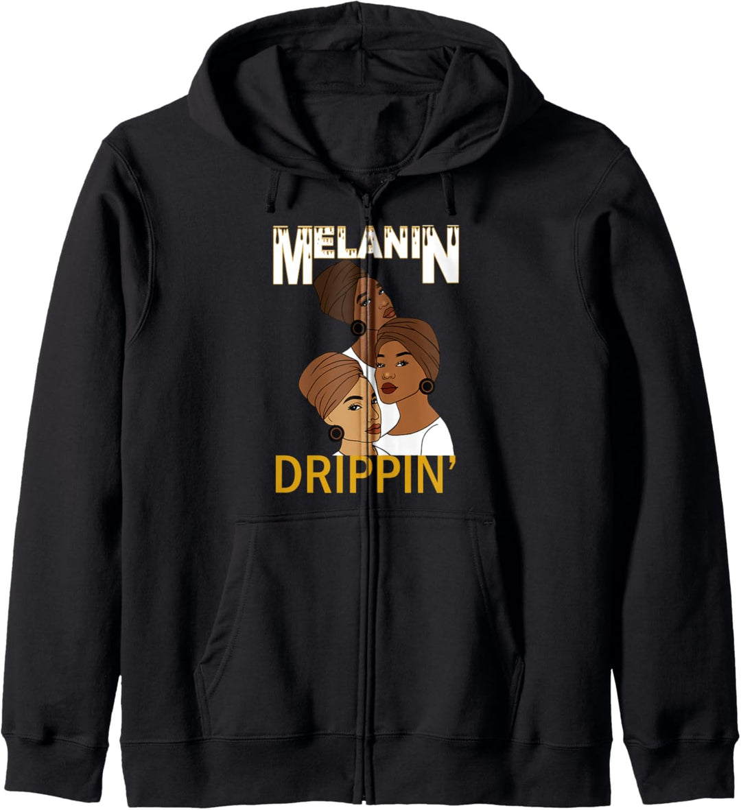 Melanin Drippin Afro Queen Black Pride Kapuzenjacke