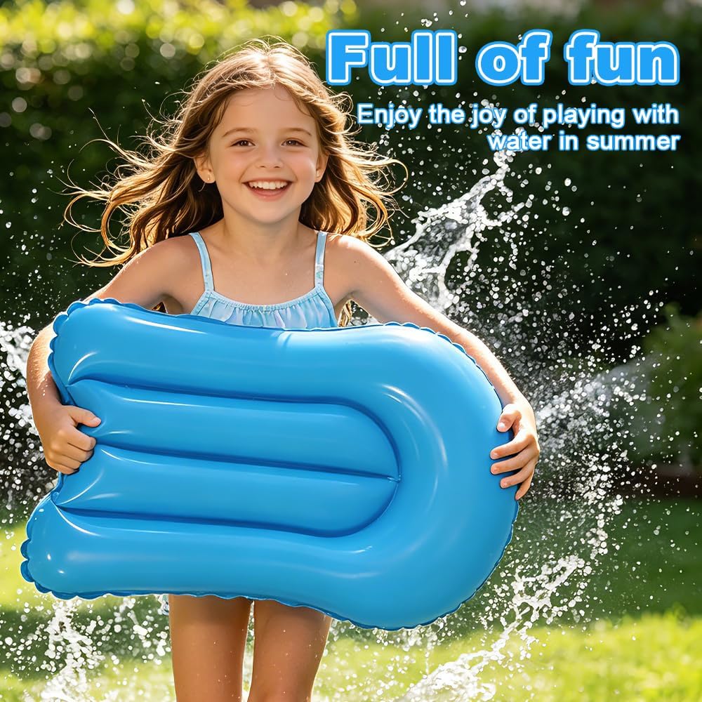 Wasserrutsche Garten für Kinder, 480 * 71cm Wasserrutschmatte mit 2 Bodyboards, Wasserrutsche Kinder