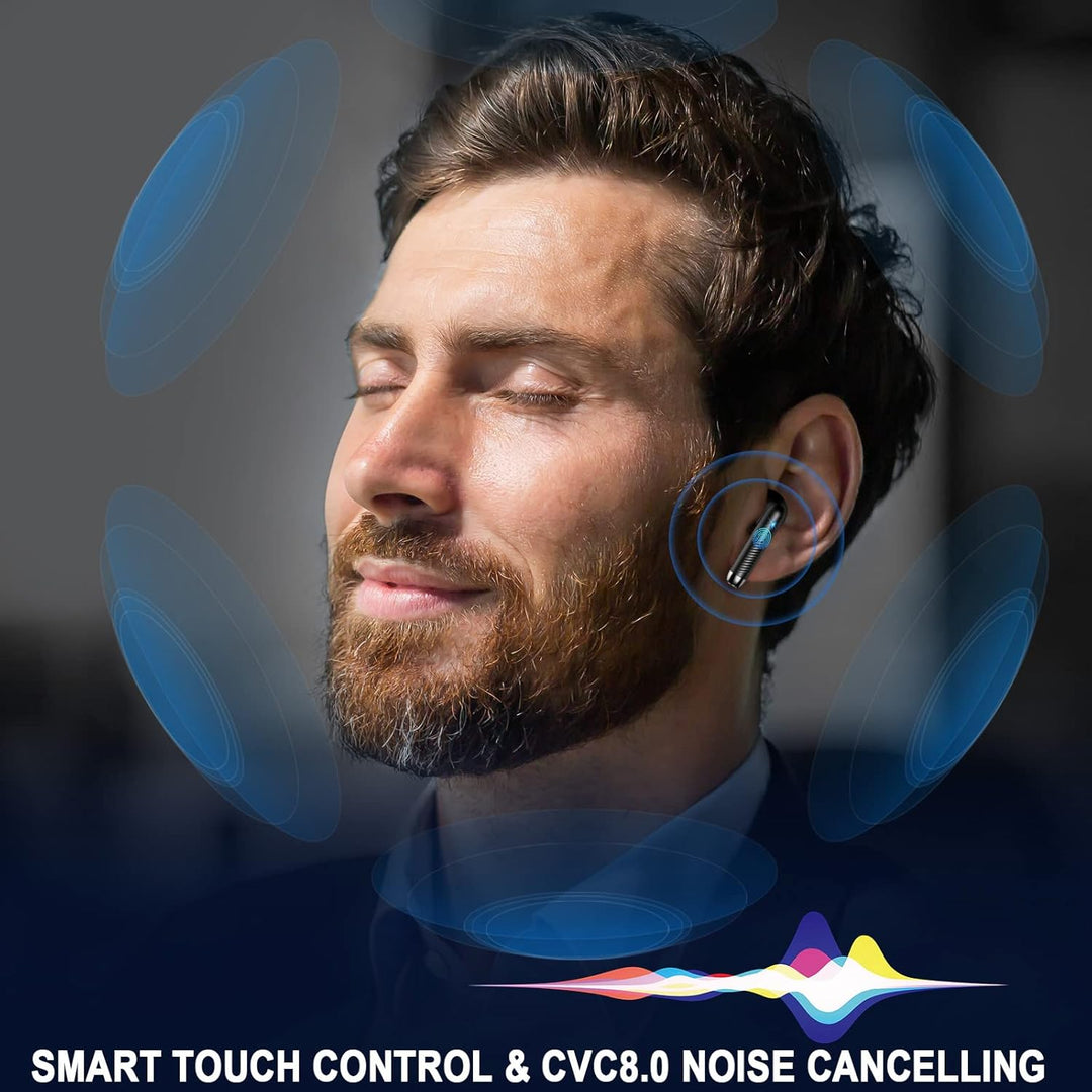 Bluetooth-Kopfhörer, Bluetooth 5.4, kabellose Kopfhörer mit 4 ENC Geräuschunterdrückung, Mic, Kopfhö