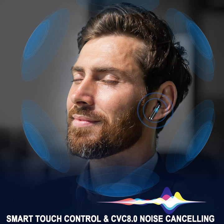 Bluetooth-Kopfhörer, Bluetooth 5.4, kabellose Kopfhörer mit 4 ENC Geräuschunterdrückung, Mic, Kopfhö