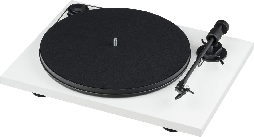 Pro-Ject Primary E Phono, Audiophiler Plug&Play Plattenspieler mit integrierter Phono Vorstufe (Weis