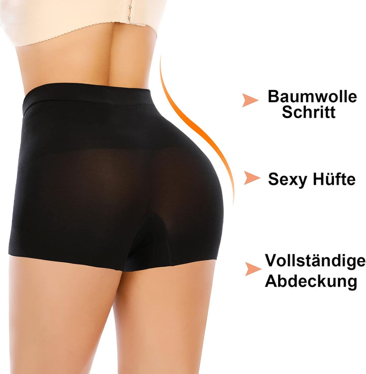 YARRCO Nahtlose Miederhose Leicht Formende Bauchweg Unterhose Damen Shapewear Kurze Leggings Miederp