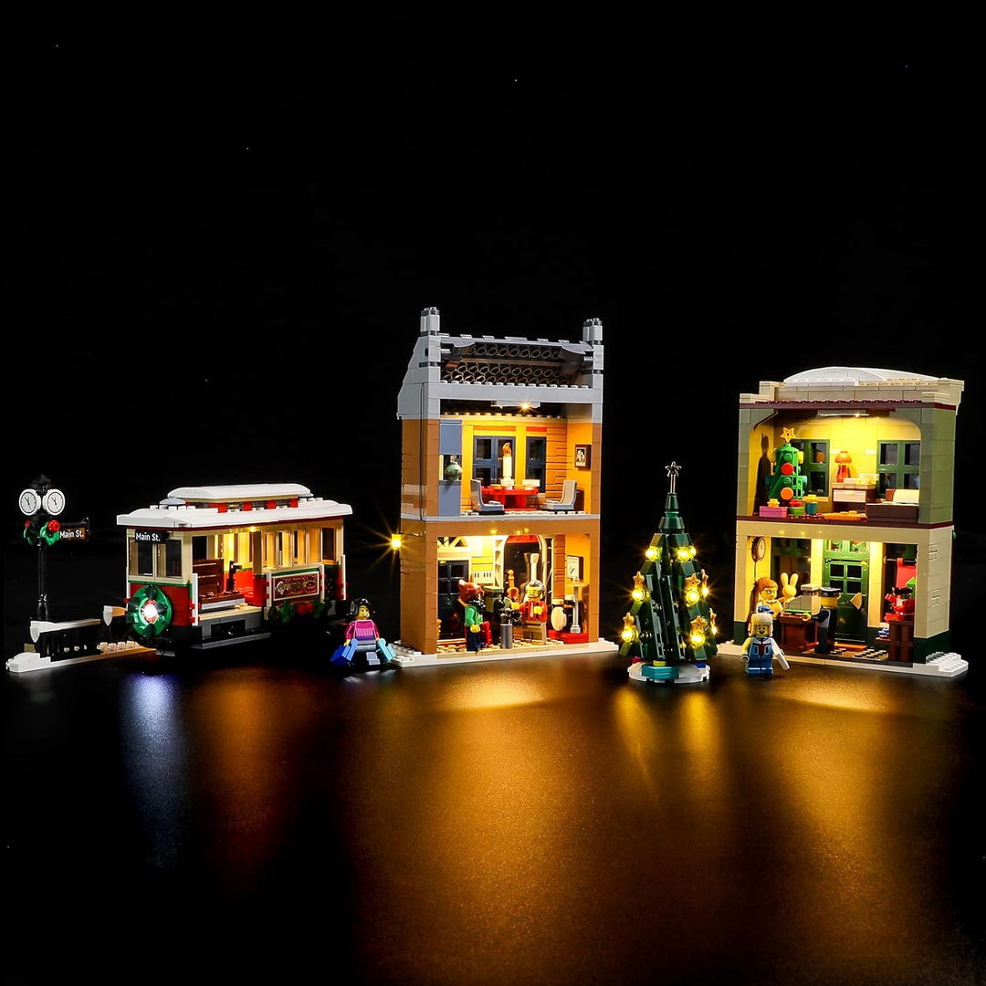 GEAMENT LED Licht-Set Kompatibel mit Lego Holiday Main Street - Beleuchtungsset für Creator 10308 Ba