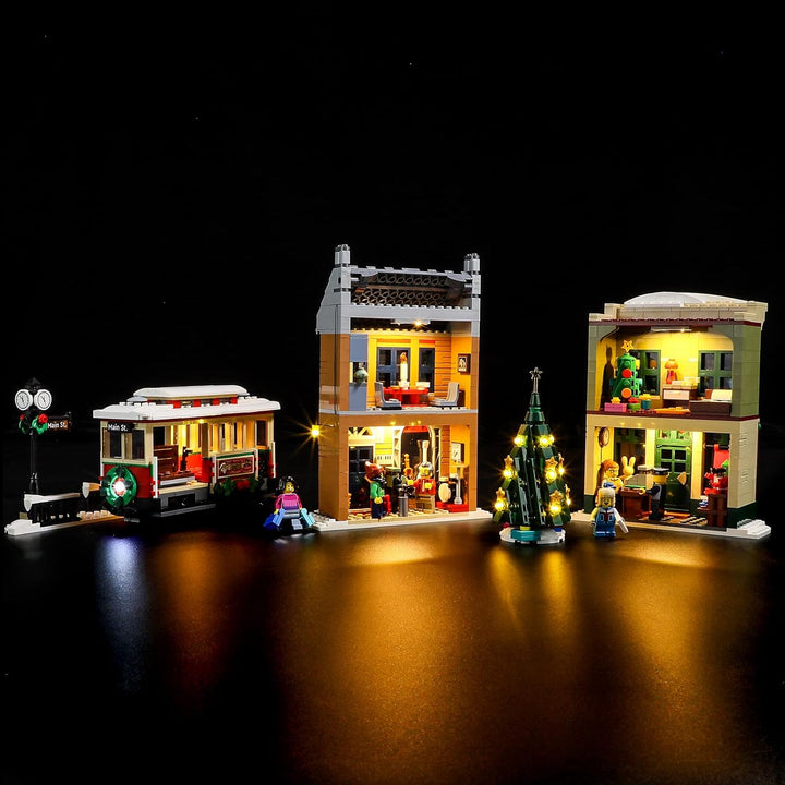 GEAMENT LED Licht-Set Kompatibel mit Lego Holiday Main Street - Beleuchtungsset für Creator 10308 Ba