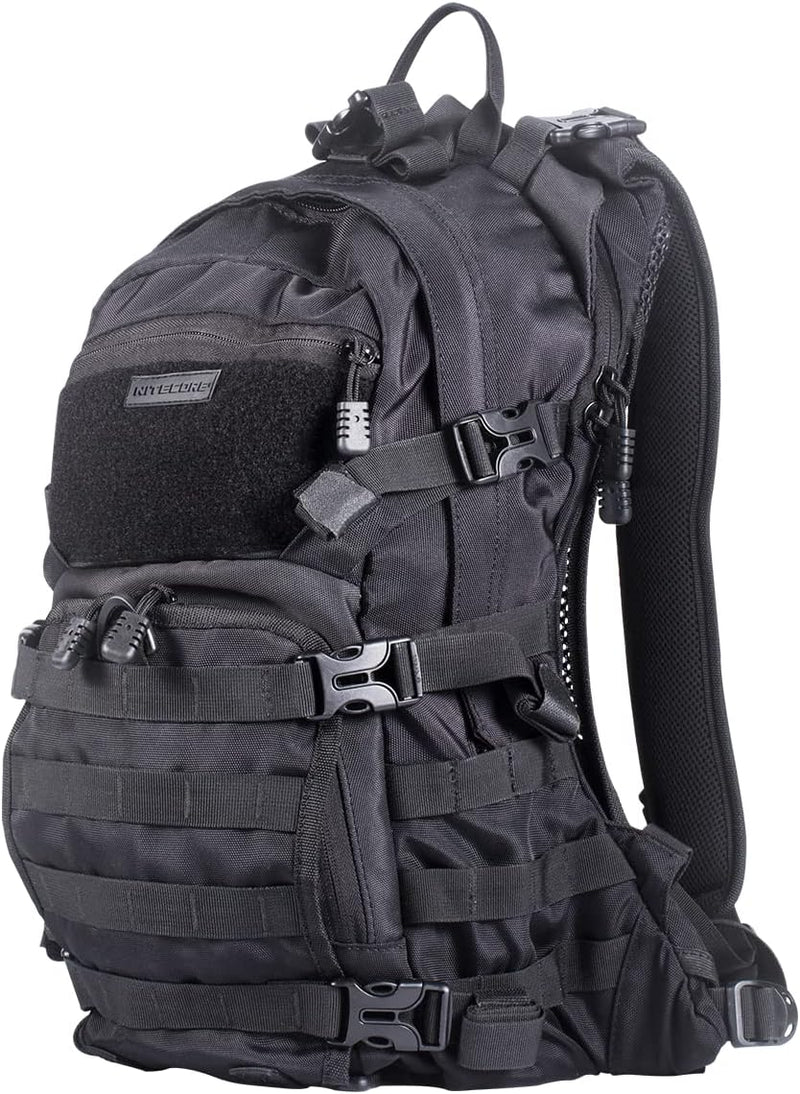 Nitecore Rucksack BP20 - Belüfteter Rücken - Militär-Spezifikationen - MOLLE System - Schwarz - 20L