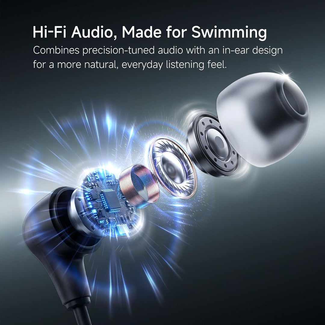 SollaWave AI Music Smart Schwimmbrille mit integrierten Schwimm-Kopfhörern, Echtzeit-Sprachfeedback