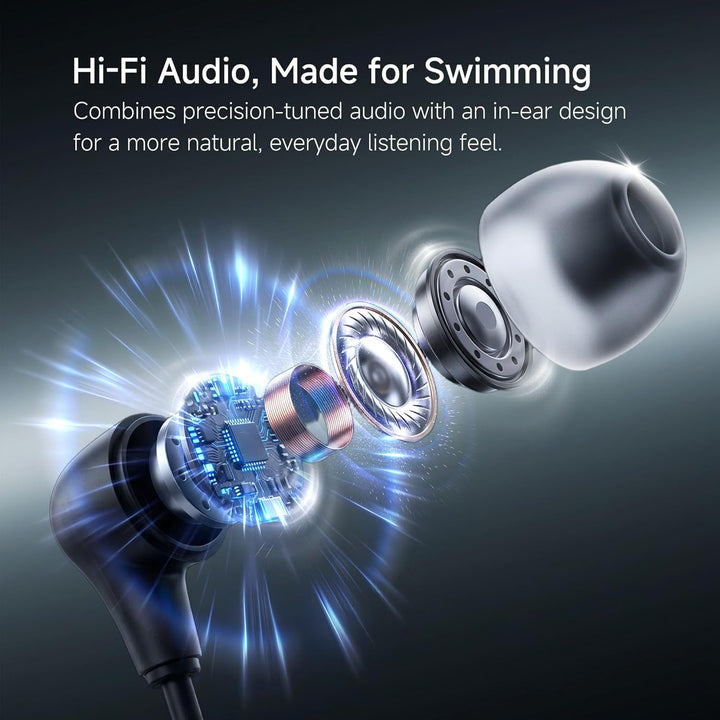 SollaWave AI Music Smart Schwimmbrille mit integrierten Schwimm-Kopfhörern, Echtzeit-Sprachfeedback
