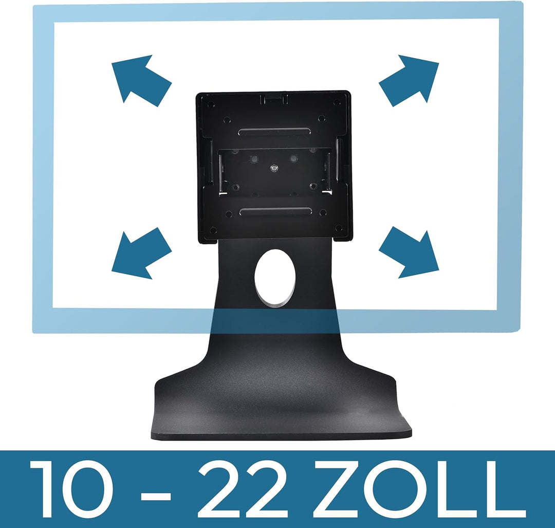 VSG24 Style Design Monitor Halterung, Vollmetall VESA 100x100 Tischhalterung, Bildschirm Standfuss P