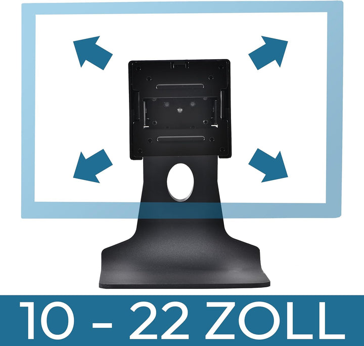 VSG24 Style Design Monitor Halterung, Vollmetall VESA 100x100 Tischhalterung, Bildschirm Standfuss P