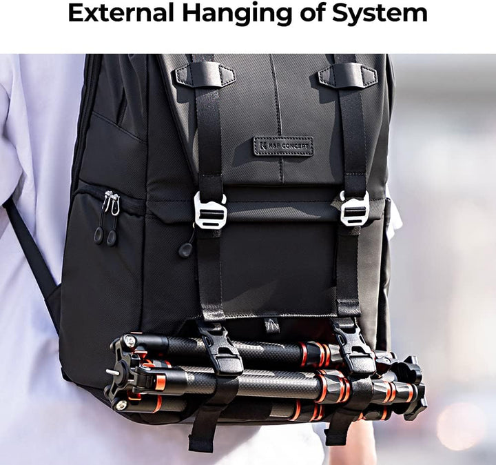 K&F CONCEPT Kamerarucksäcke 20L, Grosse Camera Backpack 15,6 Zoll Laptopfach, Spritzwassergeschutzt