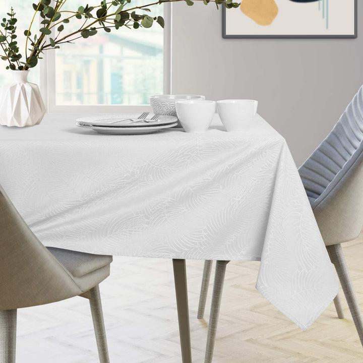 AmeliaHome Tischdecke 140x260 cm Tischtuch Tafeldecke Fleckschutz Lotuseffekt Abwaschbar Wasserabwei
