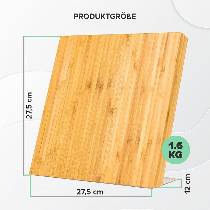 Coninx XL Magnetischer Messerblock unbestückt 27.5x27.5CM | Messerhalter magnetisch zur sicheren, sa