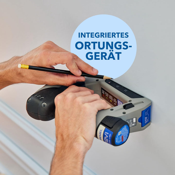 Dremel Blueprint 12V 3-in-1 Akku-Bohrschrauber Multischrauber Set mit Ortungsgerät, 1x abnehmbarer L