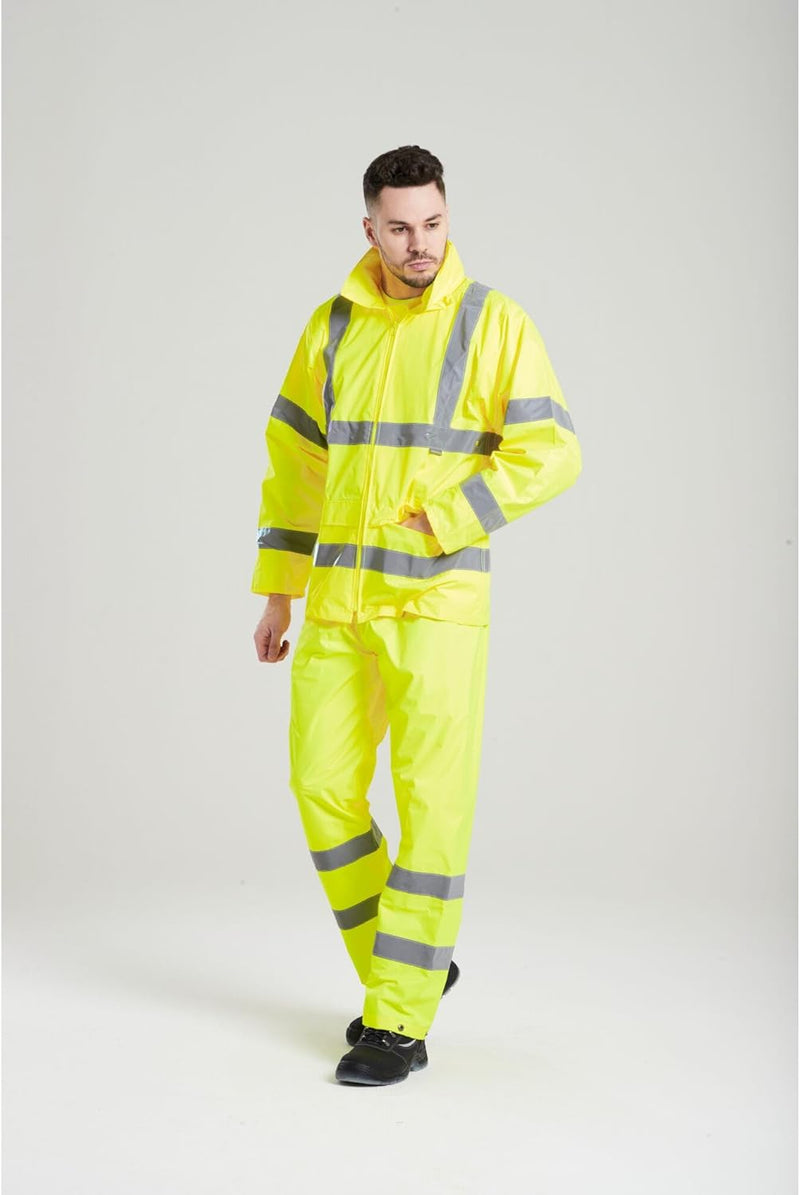 Portwest Regen Warnschutzhose, Grösse: XL, Farbe: Gelb, H441YERXL Gelb XL, Gelb XL