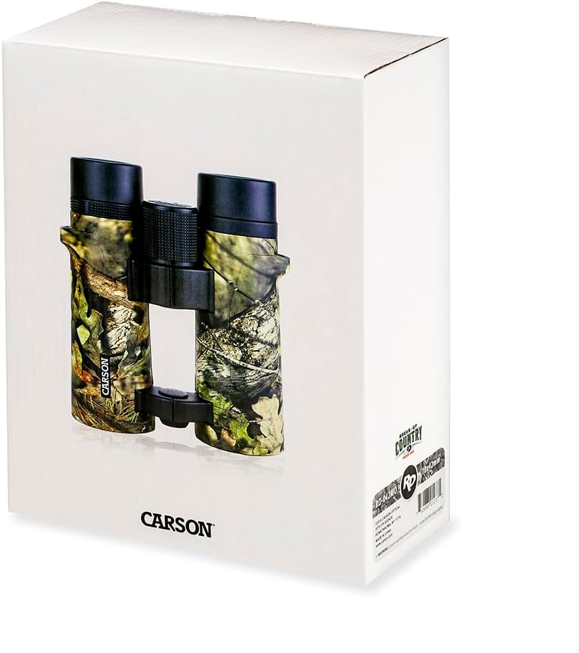 Carson RD Full-Size Fernglas, Doppelstegdesign, 10x42mm, Mossy Oak Tarnoptik, wasserdicht, robust, b