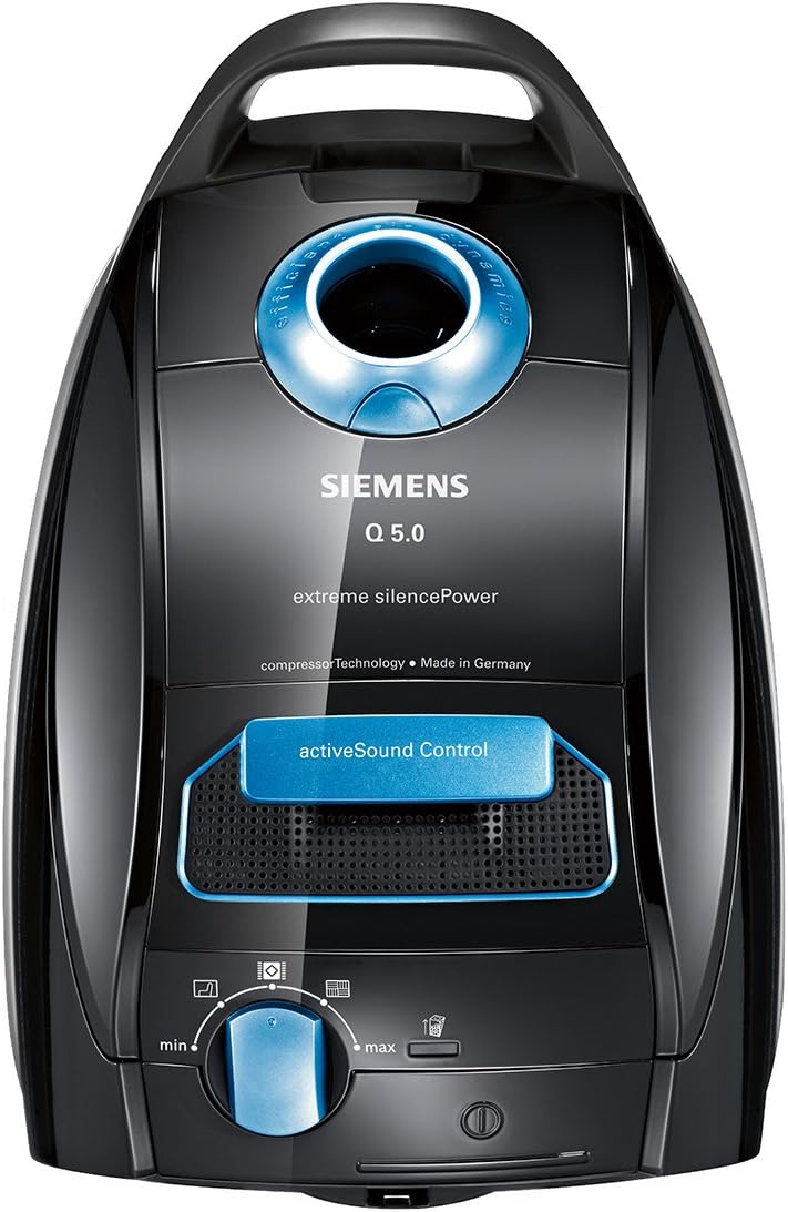 Siemens Q5.0 extreme Silence Power Bodenstaubsauger VSQ5X1230, sehr niedriger Stromverbrauch, 4L Beu