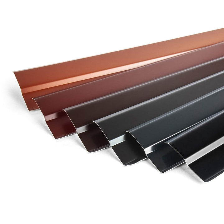 Aluminiumblech Wandanschlussleiste Wandanschlussschiene 2 Meter Farbe KASTANIE 2 Meter Kastanienrot,