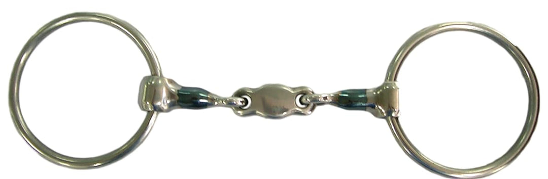 Karlslund Gebiss 3-Part Blue Bit, Schwarz, 11.5 cm, k3303-115