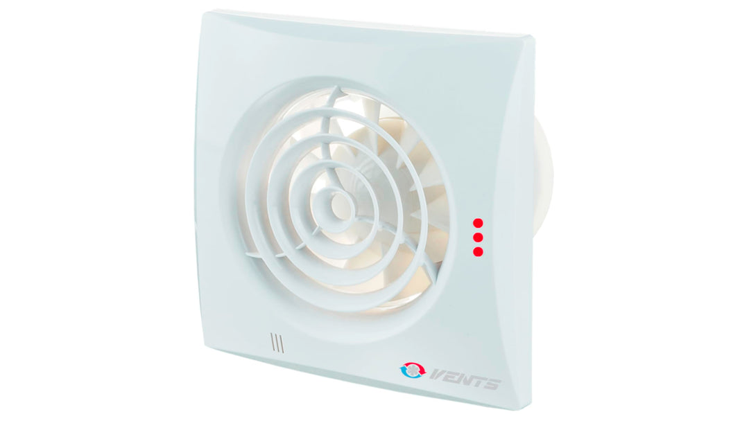Badlüfter-Ventilator-Hauslüfter VENTS 100 QUIET TH / Feuchtigkeitssensor / Nachlauf /100 mm / sehr l