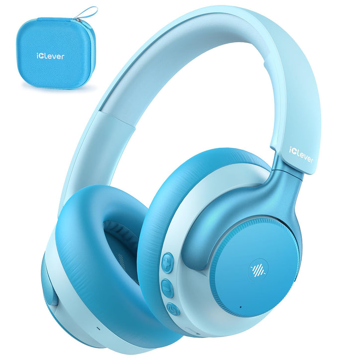 iClever Q950 Noise Cancelling Kopfhörer Kinder, Zertifizierter Gehörschutz | SafeSound Tech 3.0, TÜV