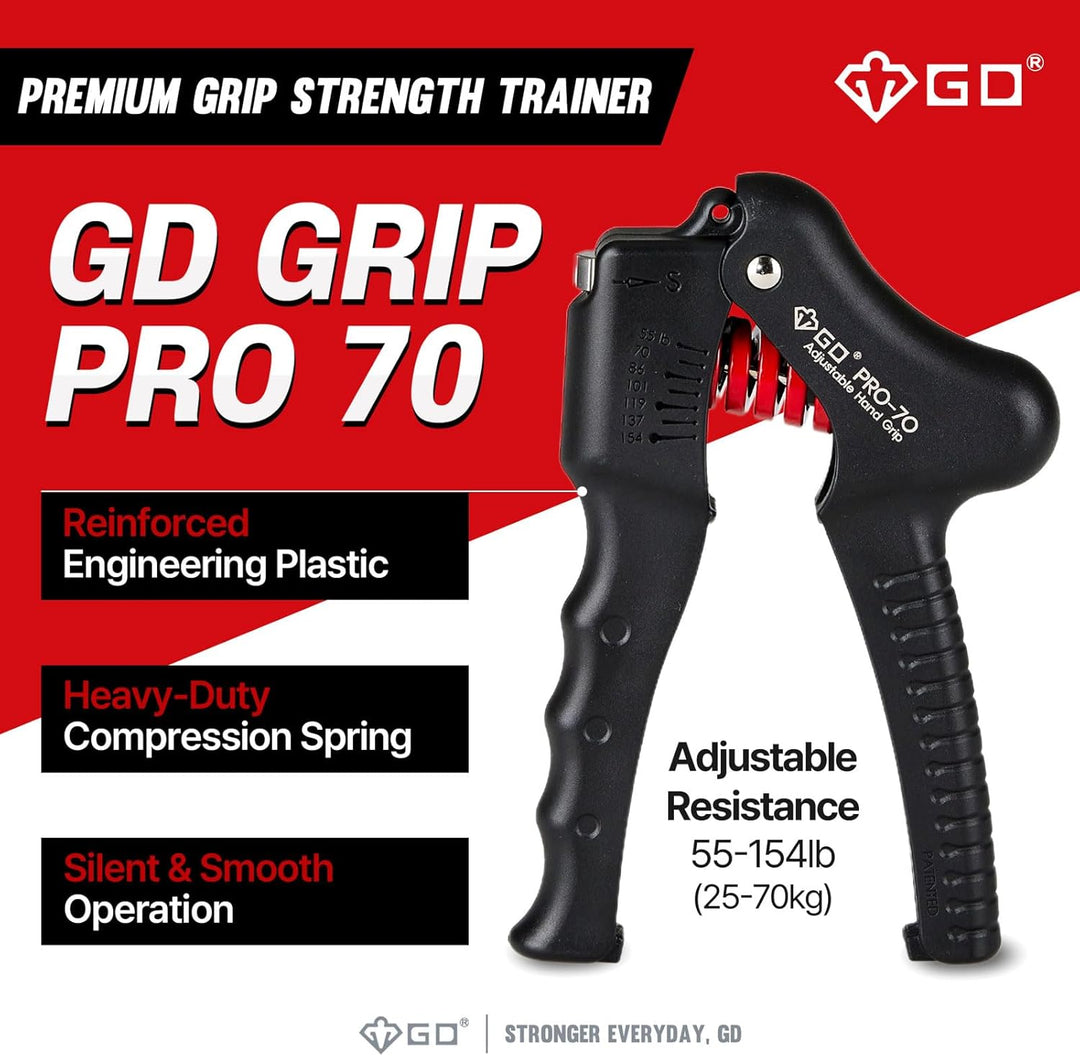 GD GRIP Einstellbare Fingerhantel Hand-Nagelhärtern