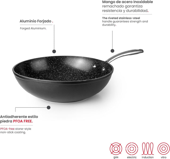 IBILI 600230 Wok, Aluminium