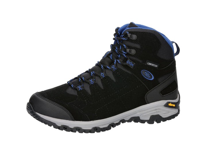 Brütting Herren Mount Shasta High Traillaufschuh 47 EU Schwarz Blau, 47 EU Schwarz Blau
