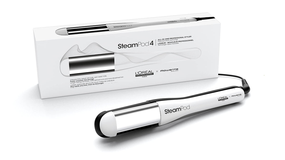 L'Oréal Professionnel SteamPod 4, All-in-One-Dampfstyler, Professionelles Glätteisen mit Dampftechno