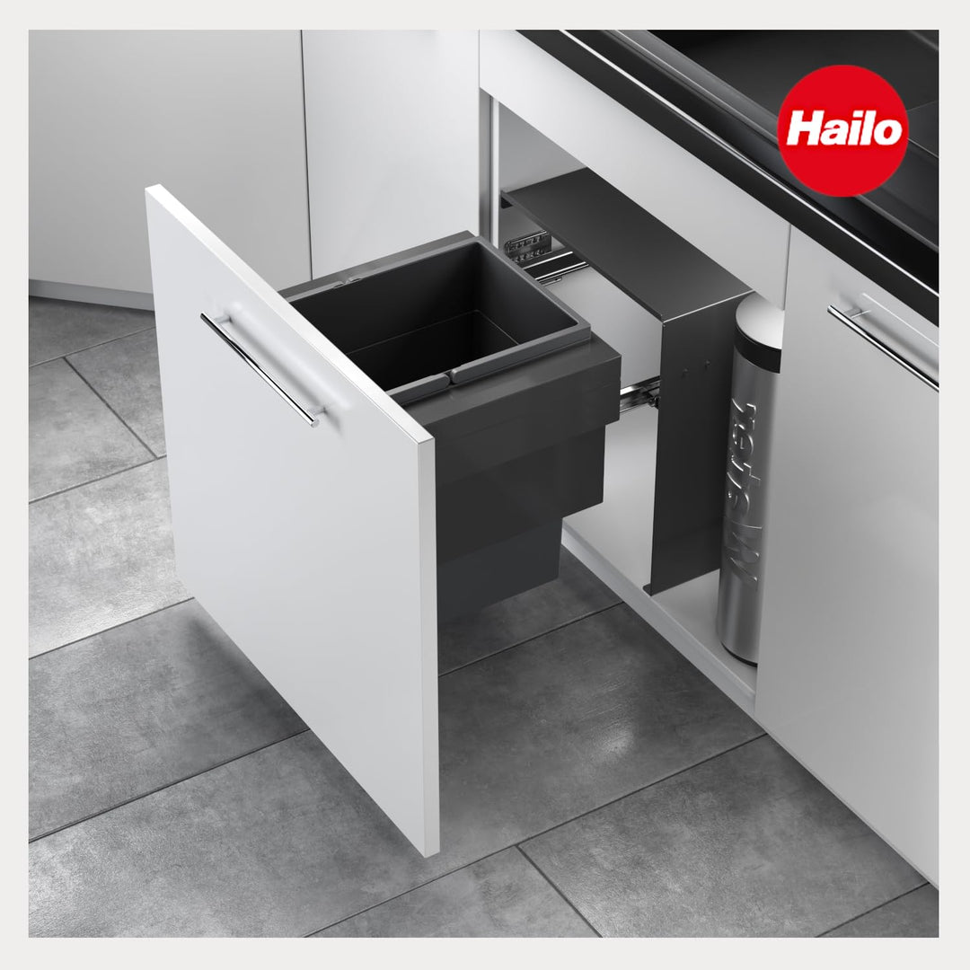 Hailo Abfallsammler 3608611 | Cargo Aqua Abfalltrennsystem für Spülenunterschrank | Trennung in 28 L
