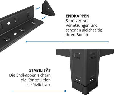 baudim - Metallregal: Flexibles Stahlregal für Lager und Keller. Robustes Steckregal mit anpassbaren