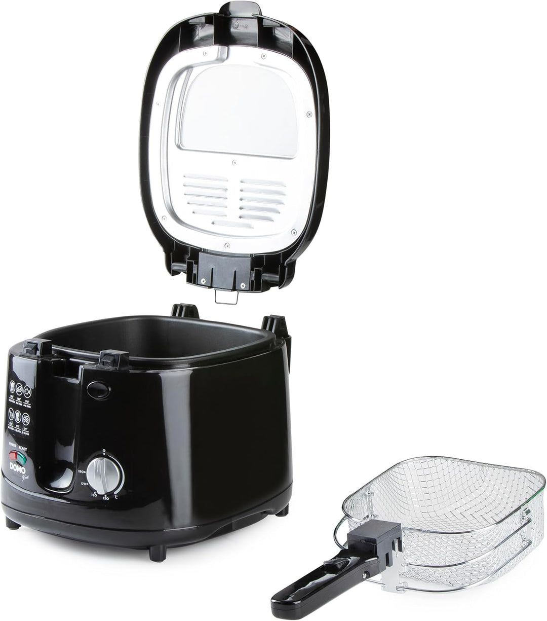 Domo Fritteuse B-Smart DO461FR, Schwarz, 2,5 Liter