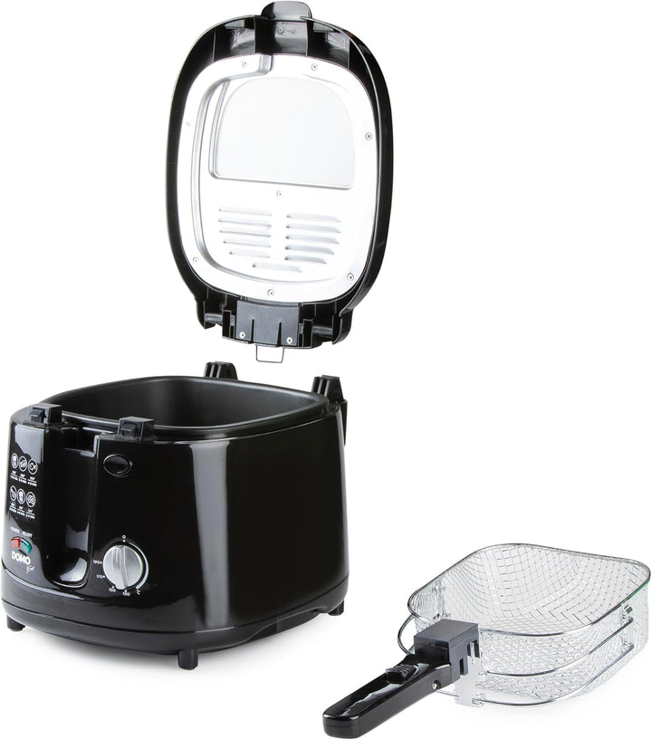 Domo Fritteuse B-Smart DO461FR, Schwarz, 2,5 Liter