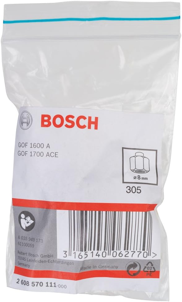 Bosch Professional Zubehör 2608570111 Spannzange 8 mm, 27 mm, 8 mm, 27 mm