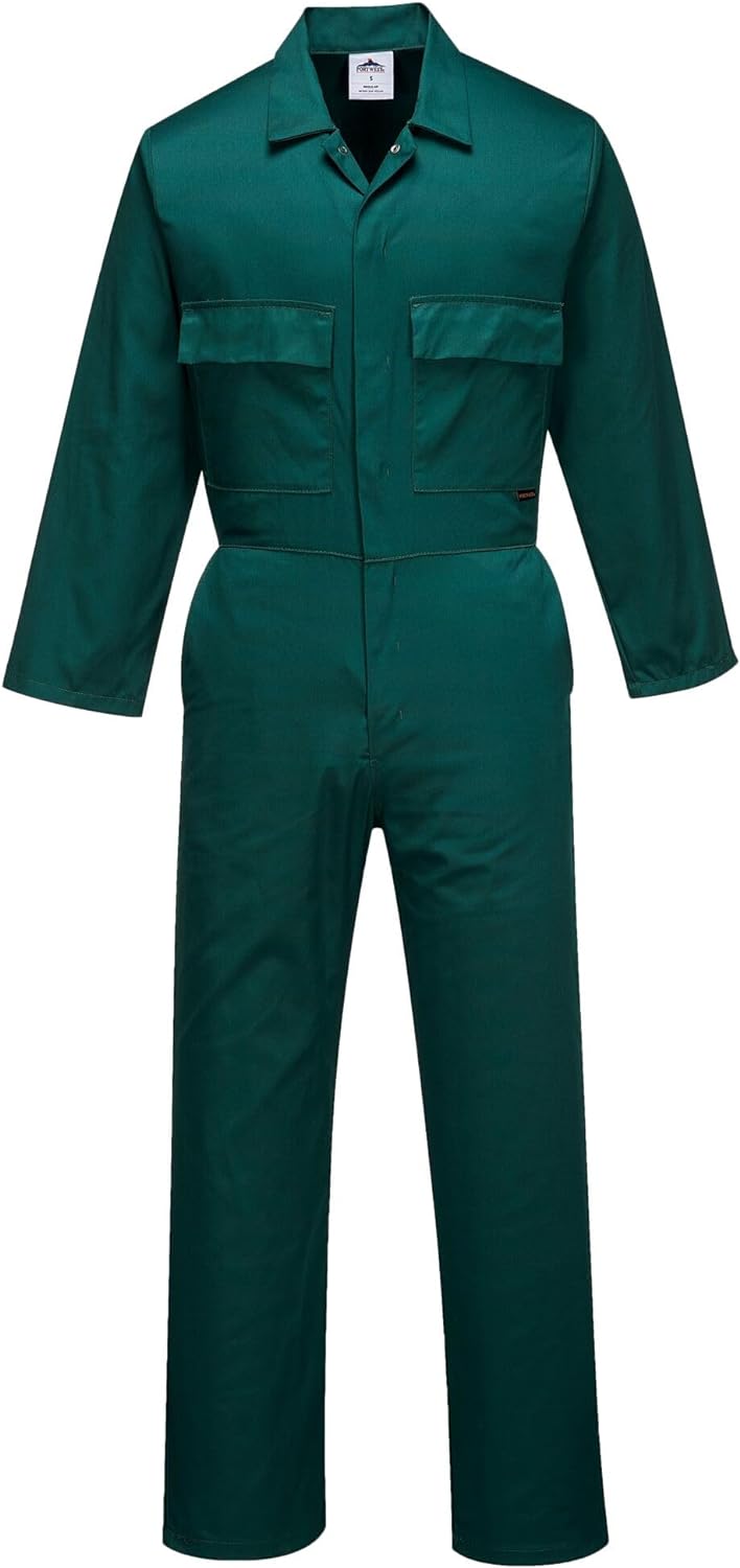 Portwest S999 Herren Euro-Arbeitskleidung Polycotton Overall Arbeitsanzug Bottle Grün M, Bottle Grün