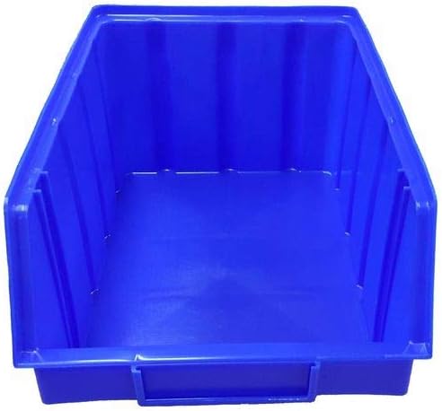 S&S-Shop 26 Stapelboxen Blau Gr.3 | aus hochwertigem Kunststoff | mit Schildcheneinschub | Lagerkist