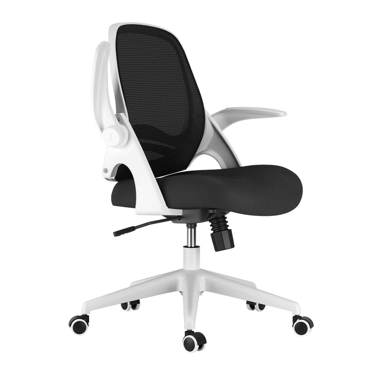 Hbada Bürostuhl Ergonomischer Schreibtischstuhl Drehstuhl mit klappbaren Armlehnen Mesh Computerstuh