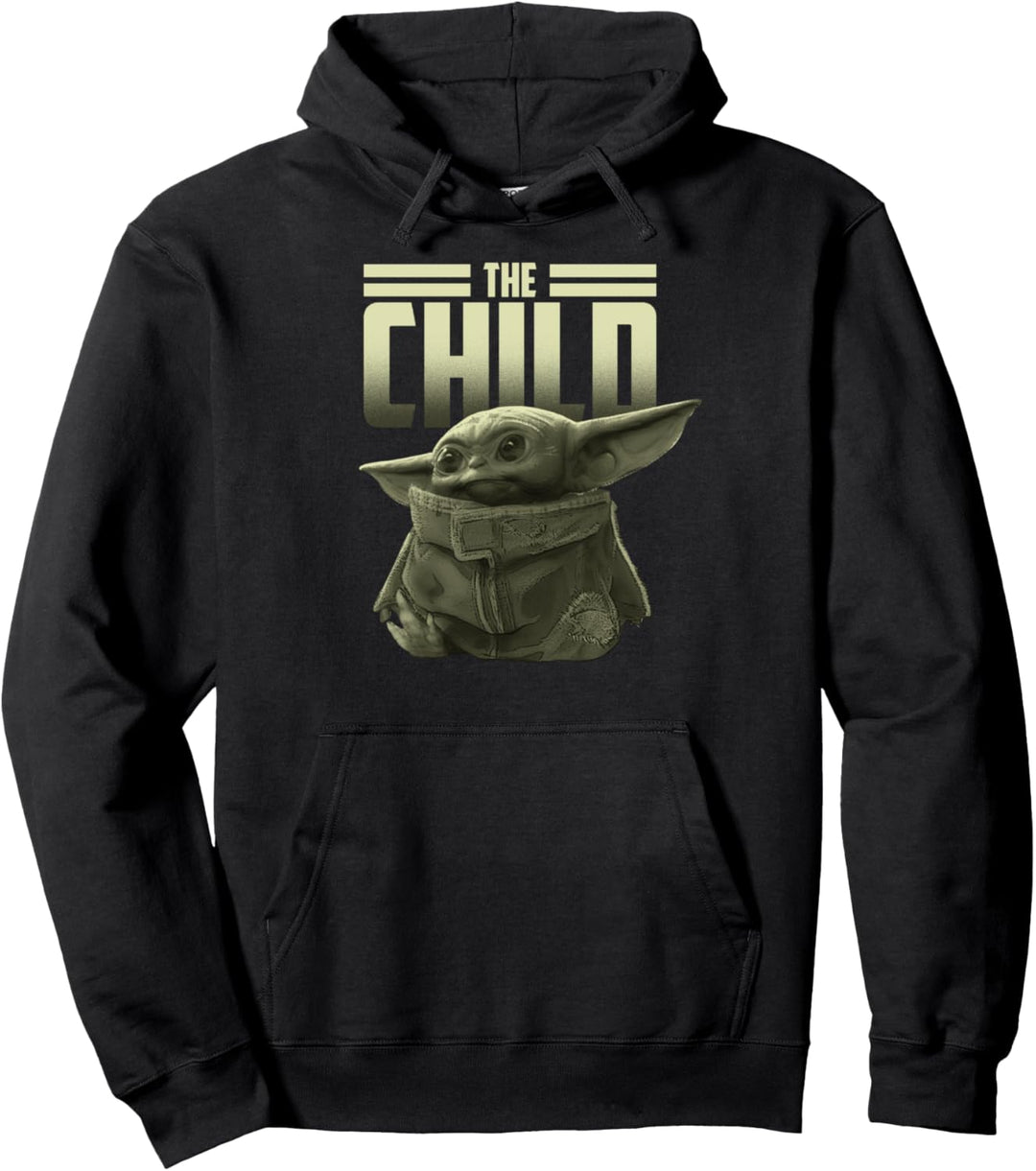 Star Wars The Mandalorian The Child Simple Portrait Pullover Hoodie