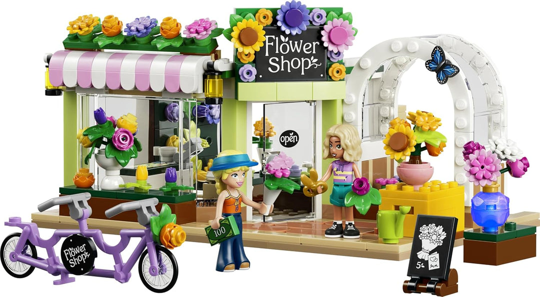 LEGO Friends Kreativer Blumenladen - Miniatur Spielset mit Kunstblumen, Vasen & Blumensträussen, 2 M